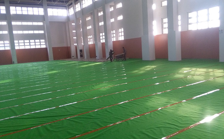 柞木乒乓球館木地板怎么維修？